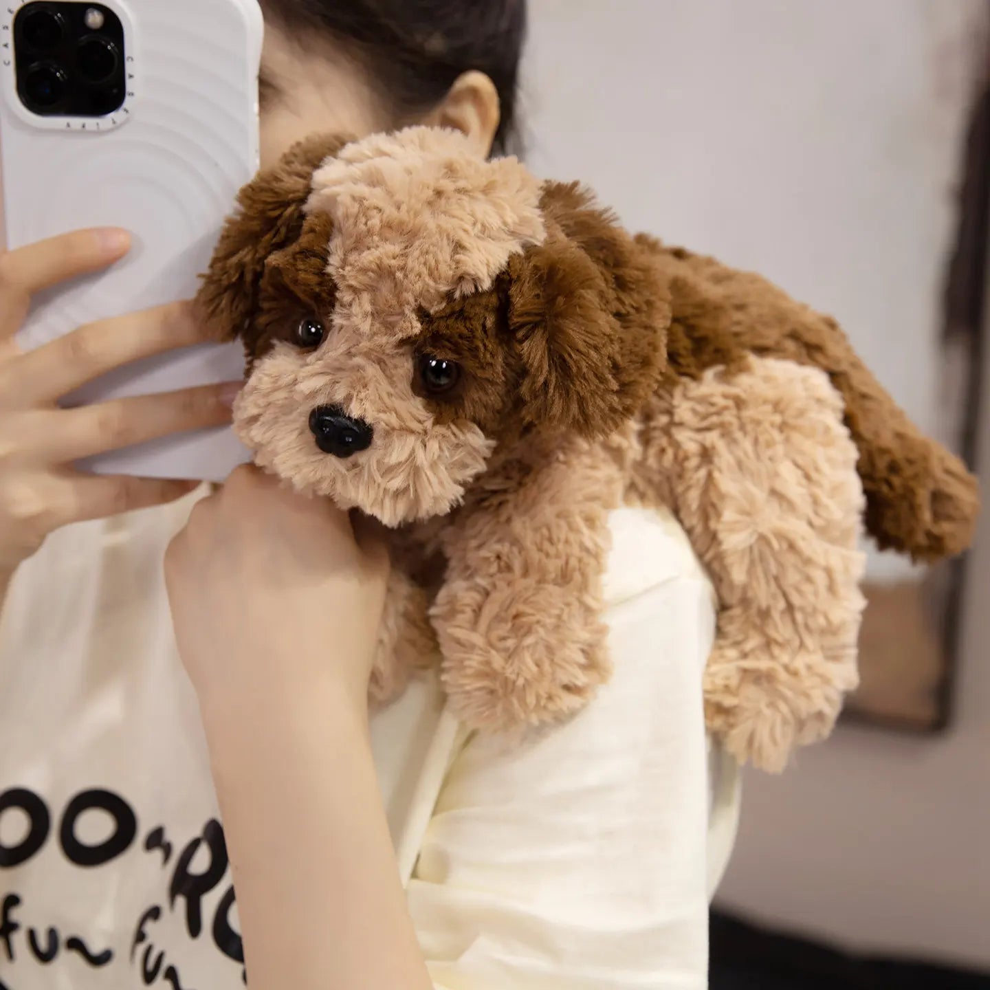Snowball the Lifelike Curly Bichon Dog Plush Plushie