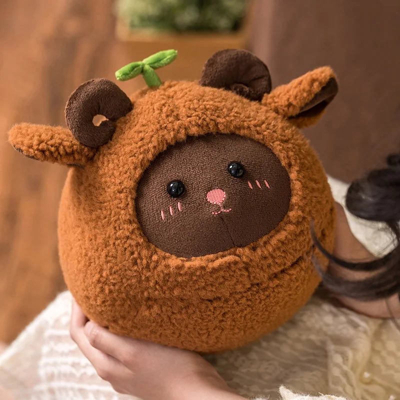 Woolly the Fat Shaped Sheep Goat Soft Plush Pillow