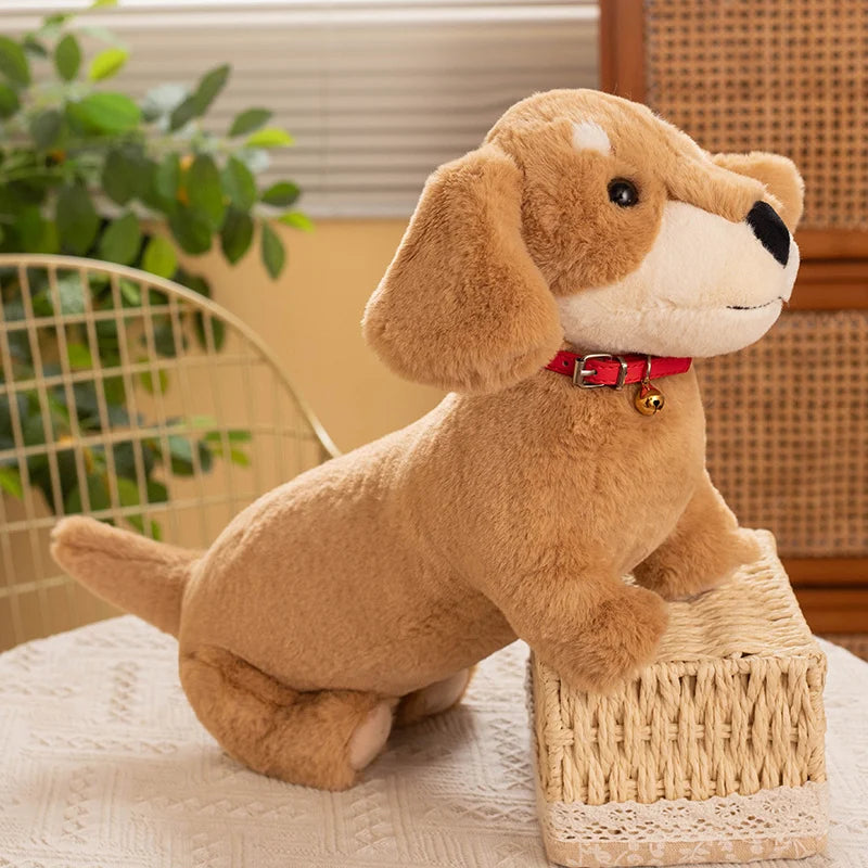 Slinky the Kawaii Lifelike Dachshund Badger Dog Snuggle Plushie