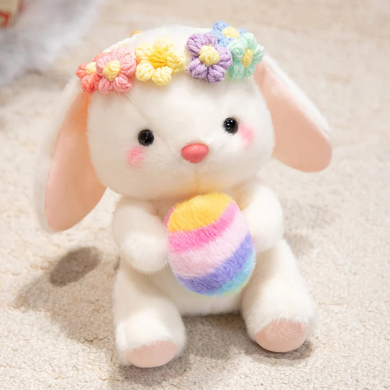 Blossom Bouquet Hugging Bunny Plushie