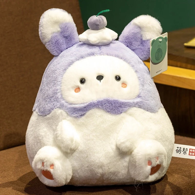 Kawaii Birthday Cake Bear Friends Snuggle Plush Pillow
