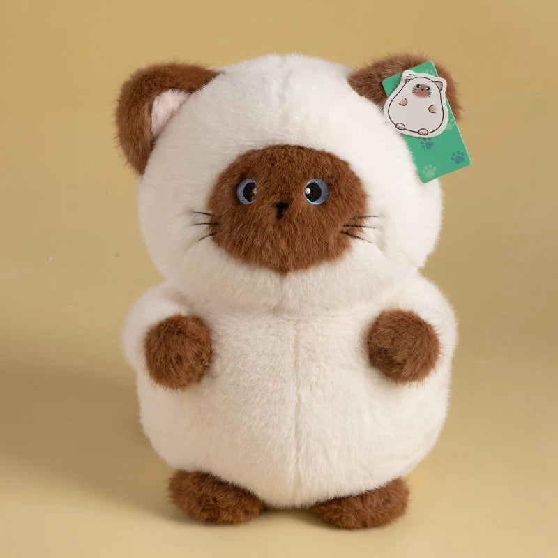 Puffy Round Kawaii Kitten Plushie Collection