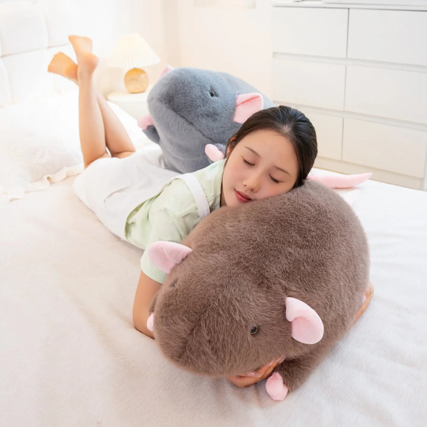 Squeaky the Soft Grey Mouse Plush