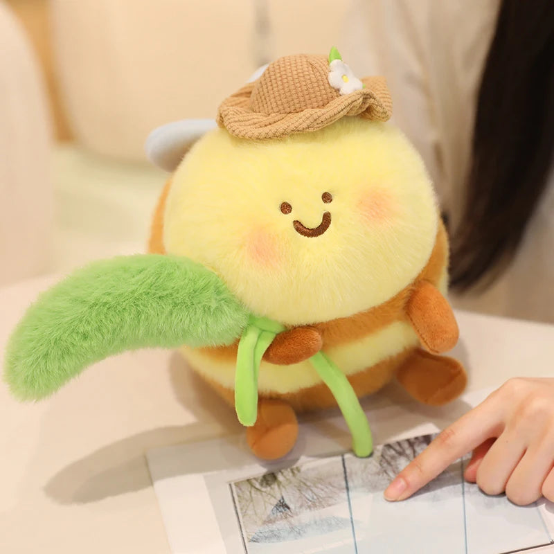 Buzzy the Soft Honey Bee Pendant Sleeping Plush Pillow