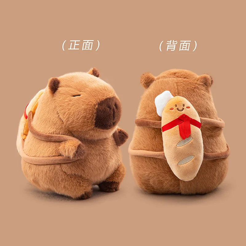 Capy the Kawaii Foodie Croissant Baguette Capybara Plush