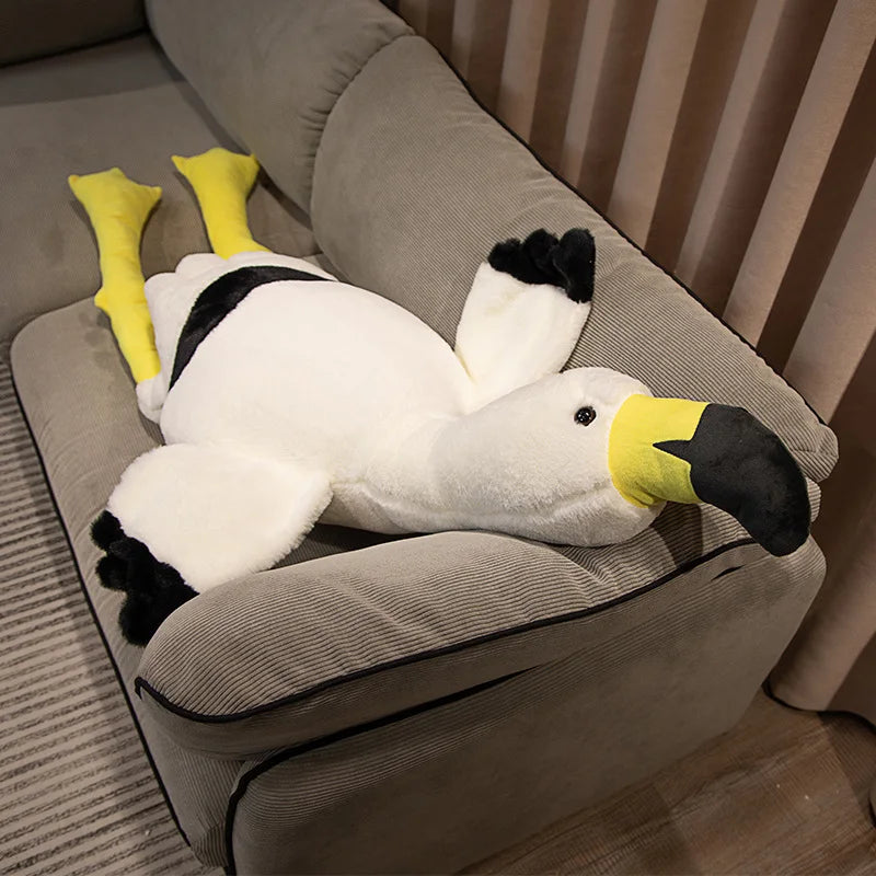Flamingo the Giant Soft Heart-Shaped Leg Plush Pillow