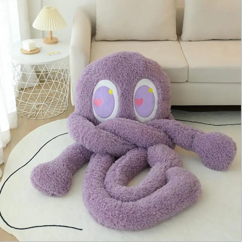 Inky the Giant Fuzzy Kawaii Octopus Snuggle Plushie