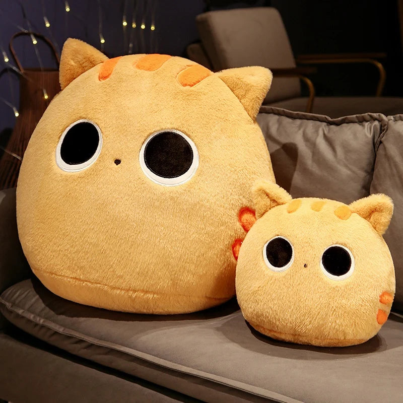 Shadow the Round Black Cat Kawaii Nap Plush Pillow