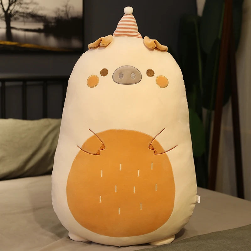 Squidgy Kawaii Dino Bear Pig Snuggle Pillow Plush
