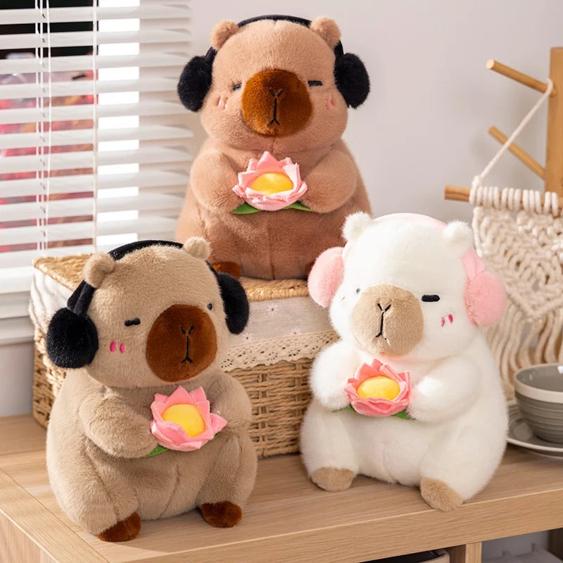 Cheeks the Lotus White Faced Monkey Capybara Plush
