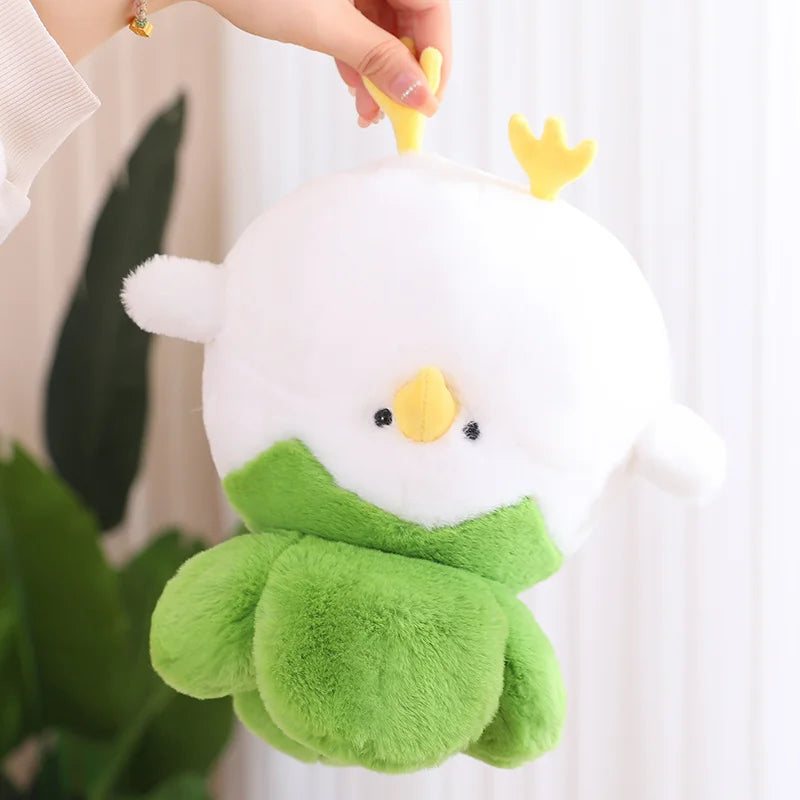 Clucky the Chicken Cabbage Vegetable Kawaii Plushie