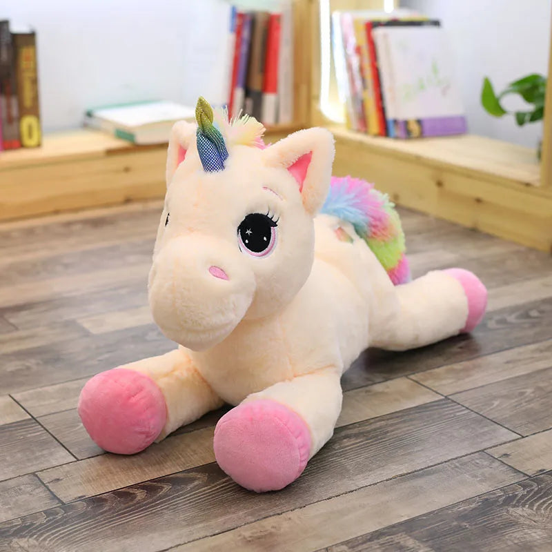 Dreamy Rainbow Unicorn Kawaii Horse Plush