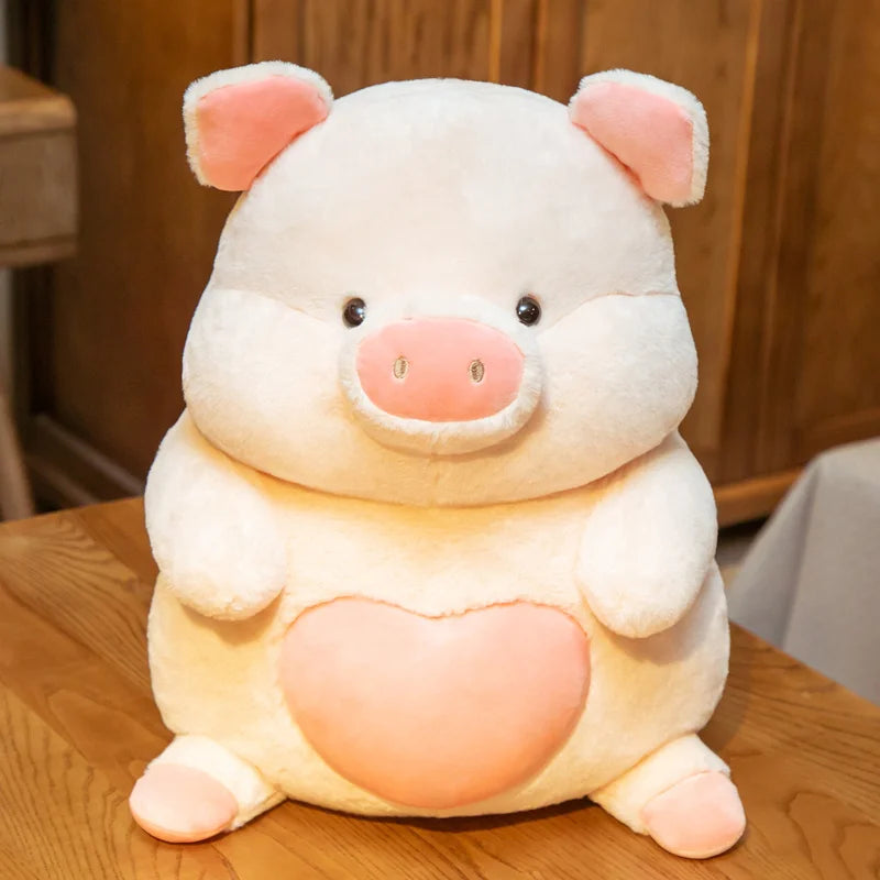 Pinky the Kawaii Sitting Pink Pig Snuggle Plushie