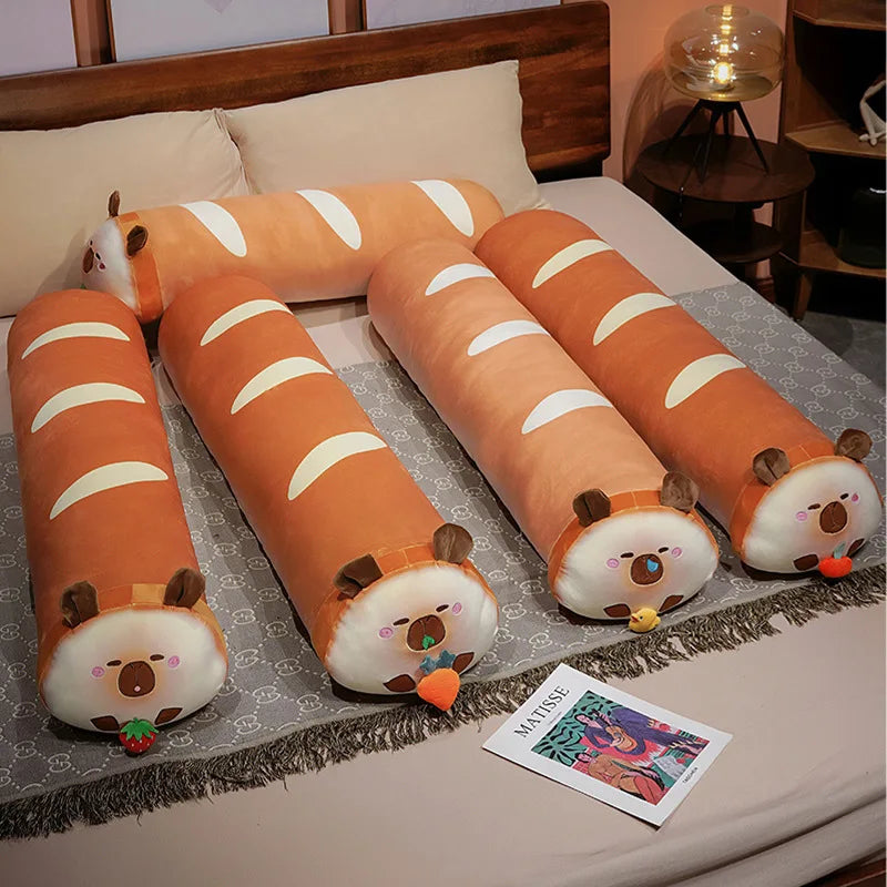 Capy the Long Bread Kawaii Capybara Sofa Plush Pillow