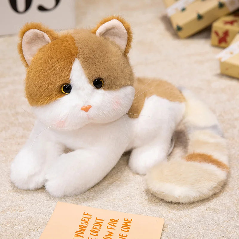 Napping Kitten Snuggle Plush Pillow