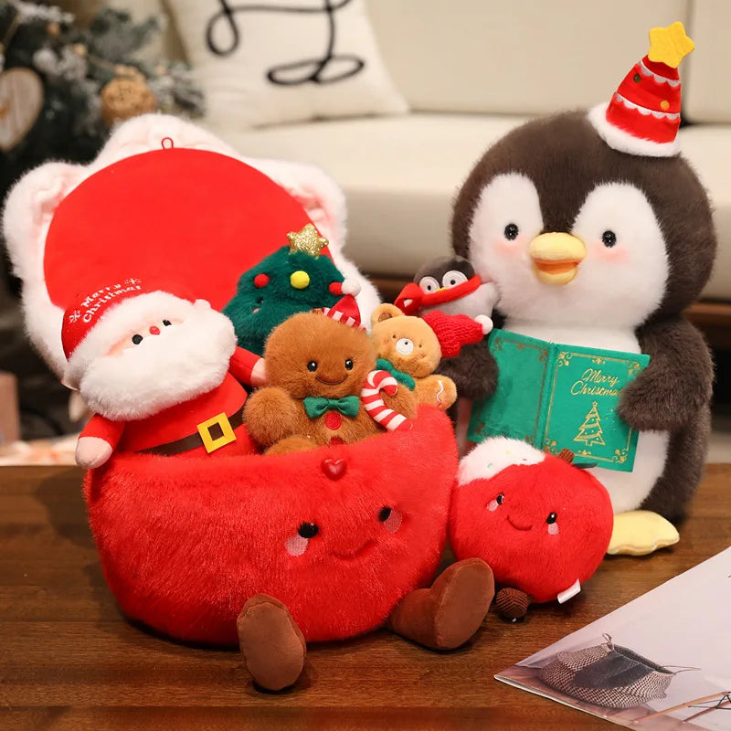 Jolly Christmas Squad Santa Gingerbread Tree Plushies