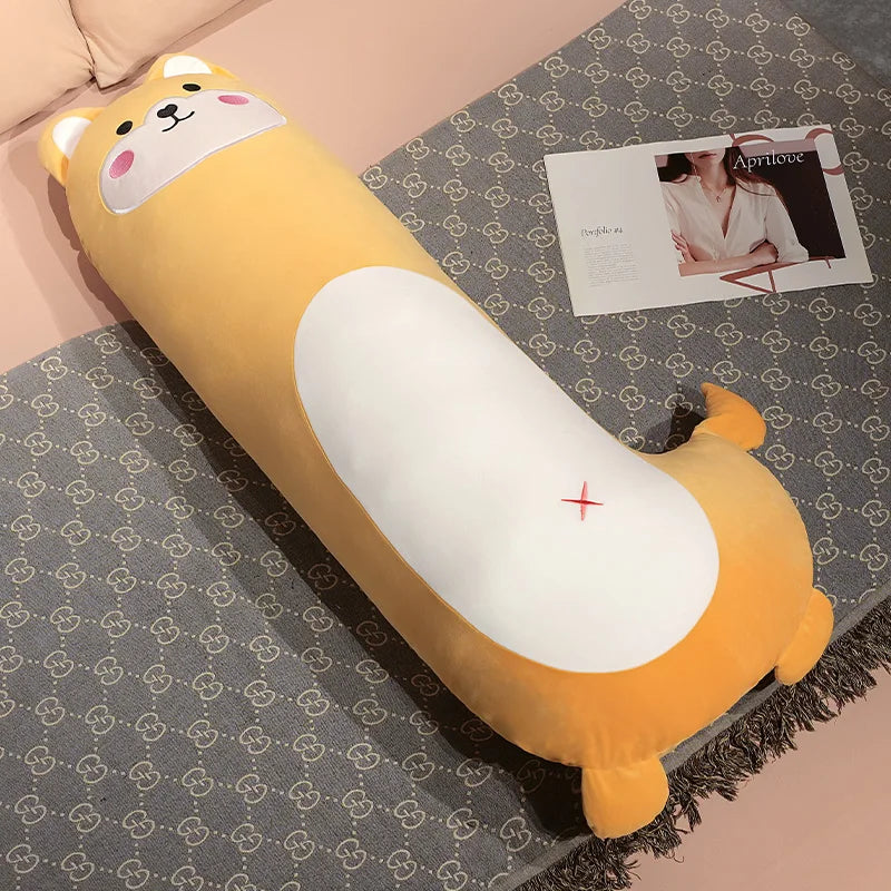 Long Kawaii Sleeping Penguin Pig Animal Snuggle Plush Pillow