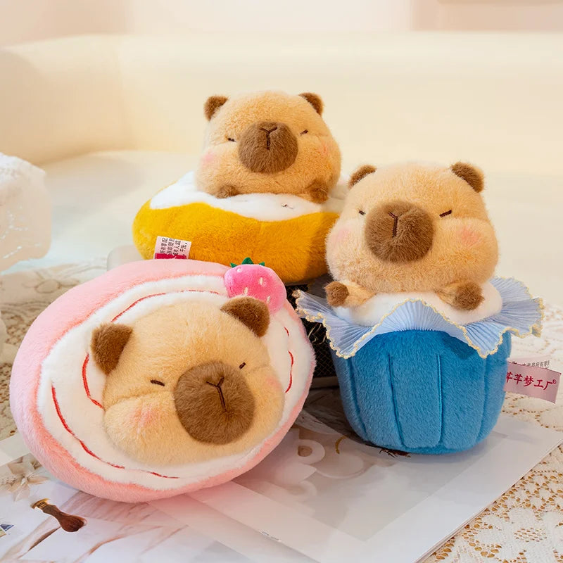 Capy the Sweet Cake Kawaii Capybara Snuggle Plushie