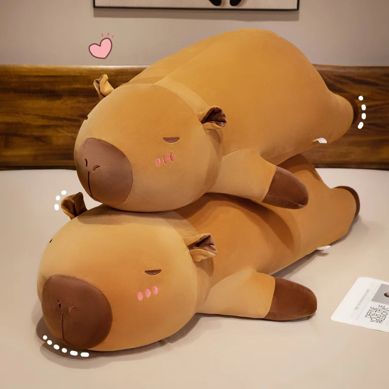 Lumpy the Lounging Kawaii Capybara Plushie