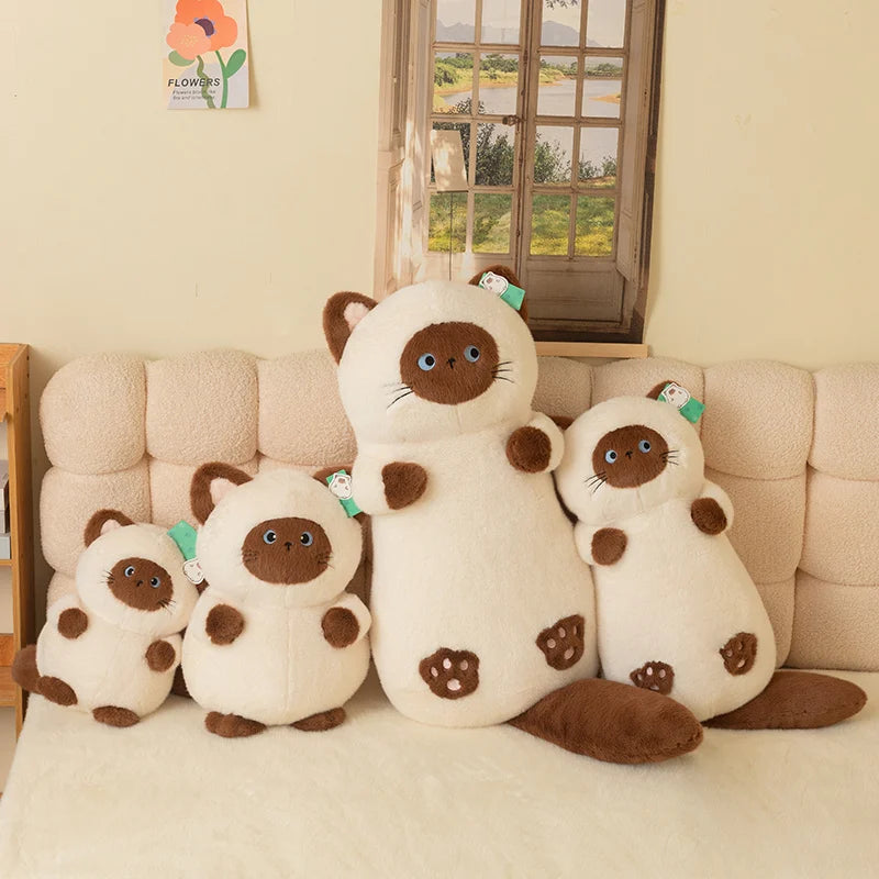 Puffy Round Kawaii Kitten Plushie Collection