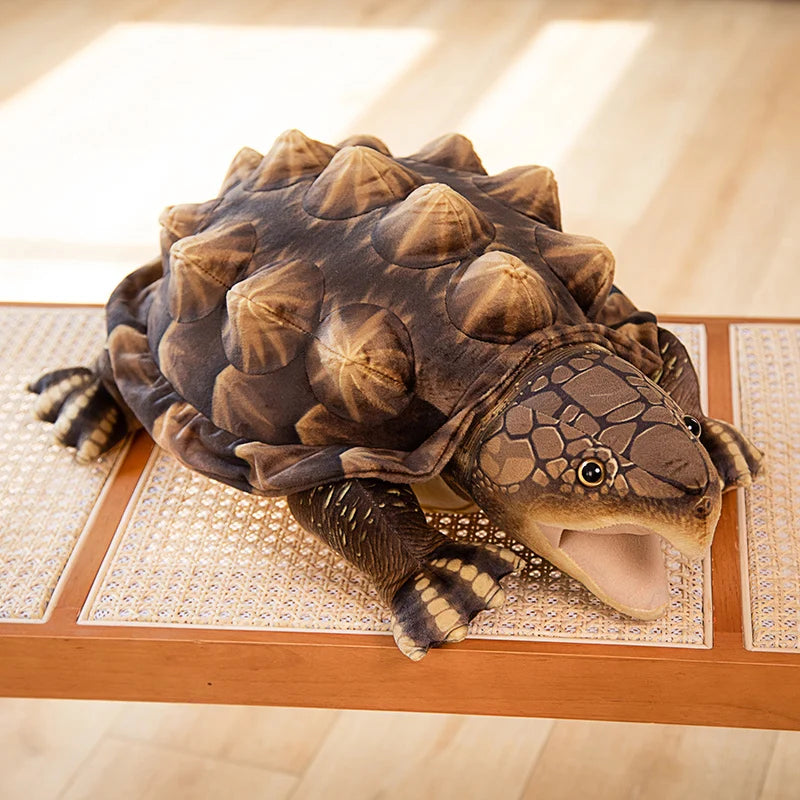 Snappy the Kawaii Lifelike Alligator Snapper Turtle Plushie