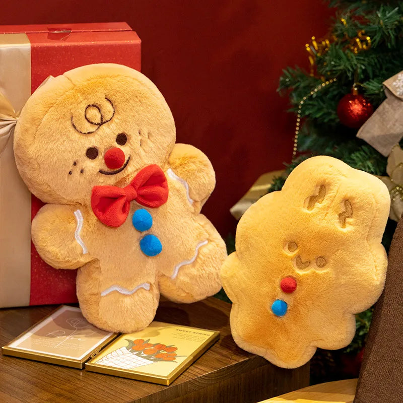 Ginger the Kawaii Gingerbread Cookie Rabbit Pillow