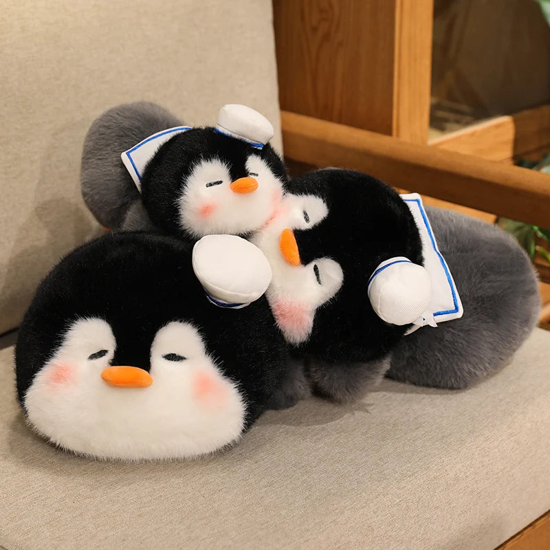 Cozy Kawaii Penguin Snuggle Plush Pillow