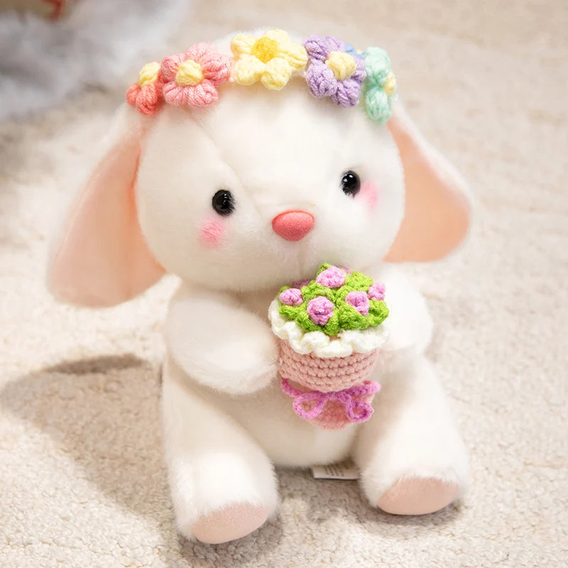 Blossom Bouquet Hugging Bunny Plushie