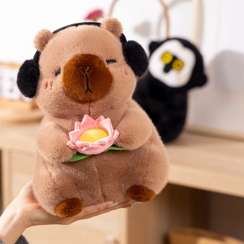 Cheeks the Lotus White Faced Monkey Capybara Plush