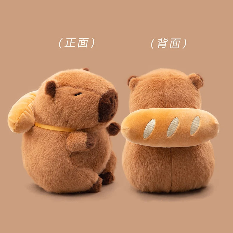 Capy the Kawaii Foodie Croissant Baguette Capybara Plush