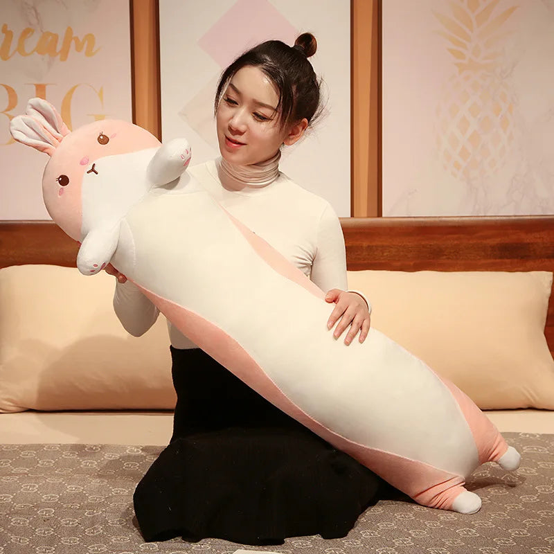 Noodle the Soft Long Dino Cat Rabbit Sleeping Pillow