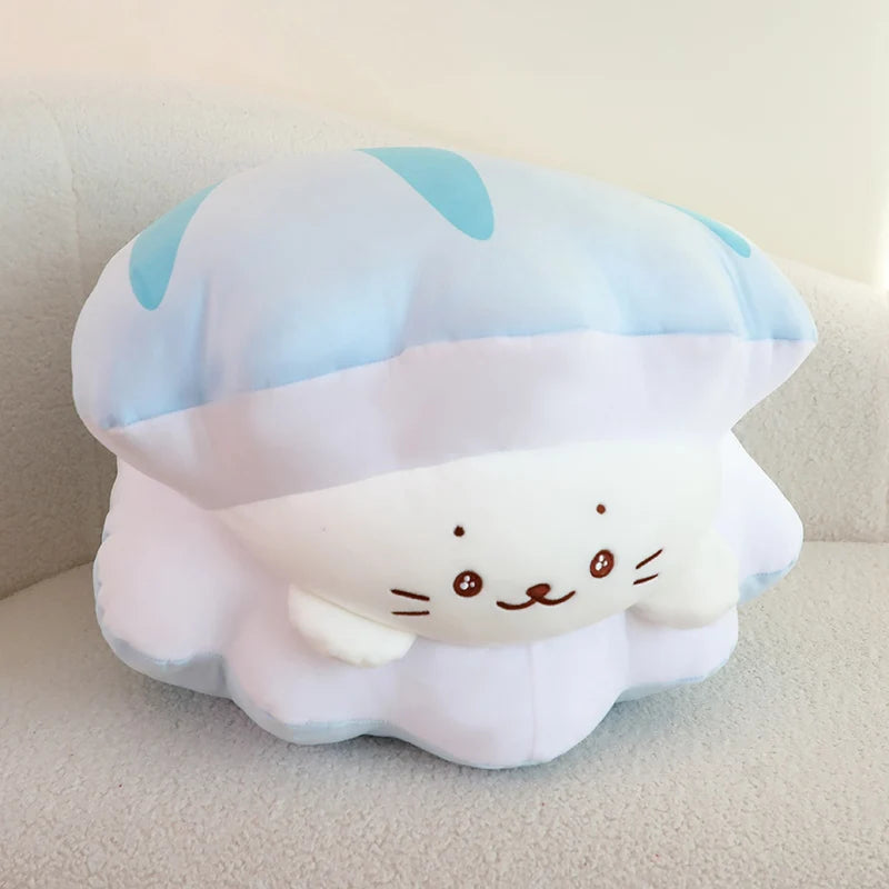 Snowy the Seal in Shell Soft Plush Pillow