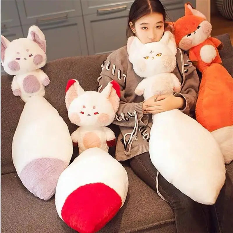 Dudu the Kawaii Big Tail Fox Plush Pillow