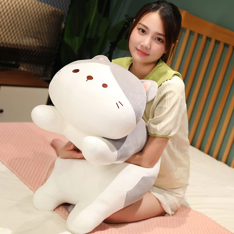 Long Drowsy Snuggle Cat Plushie