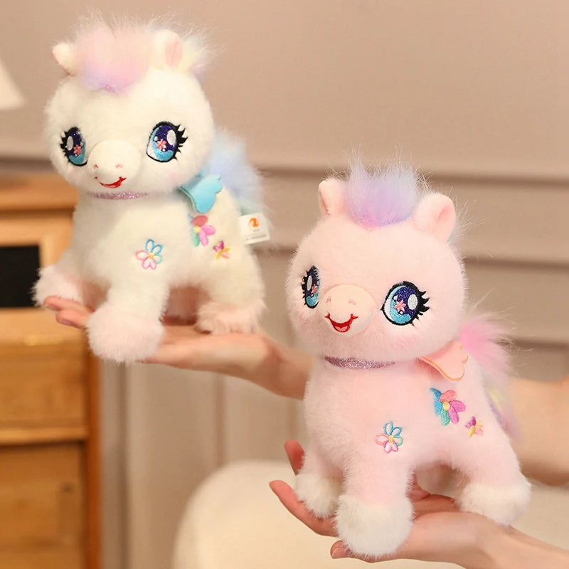 Dreamy Winged Rainbow Unicorn Kawaii Snuggle Plushie
