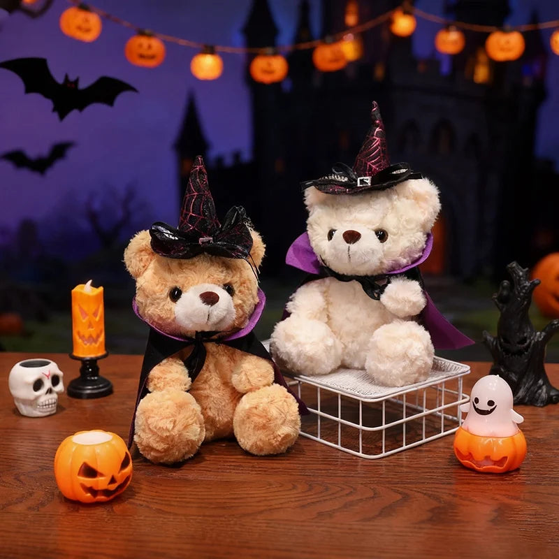 Spooky the Kawaii Halloween Cloaked Bear Plushie