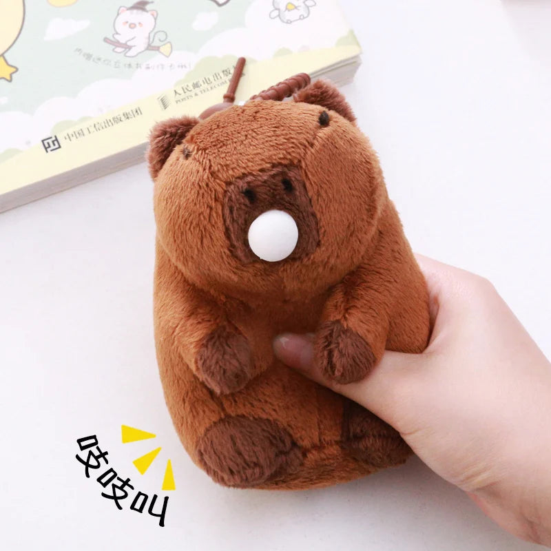Capy the Mini Capybara Keychain Pendant Plushie