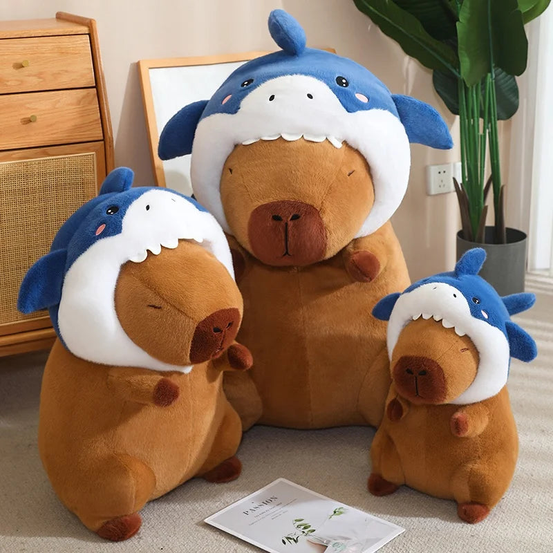 Capy the Kawaii Shark Cosplay Capybara Snuggle Plushie