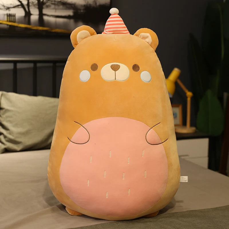 Squidgy Kawaii Dino Bear Pig Snuggle Pillow Plush
