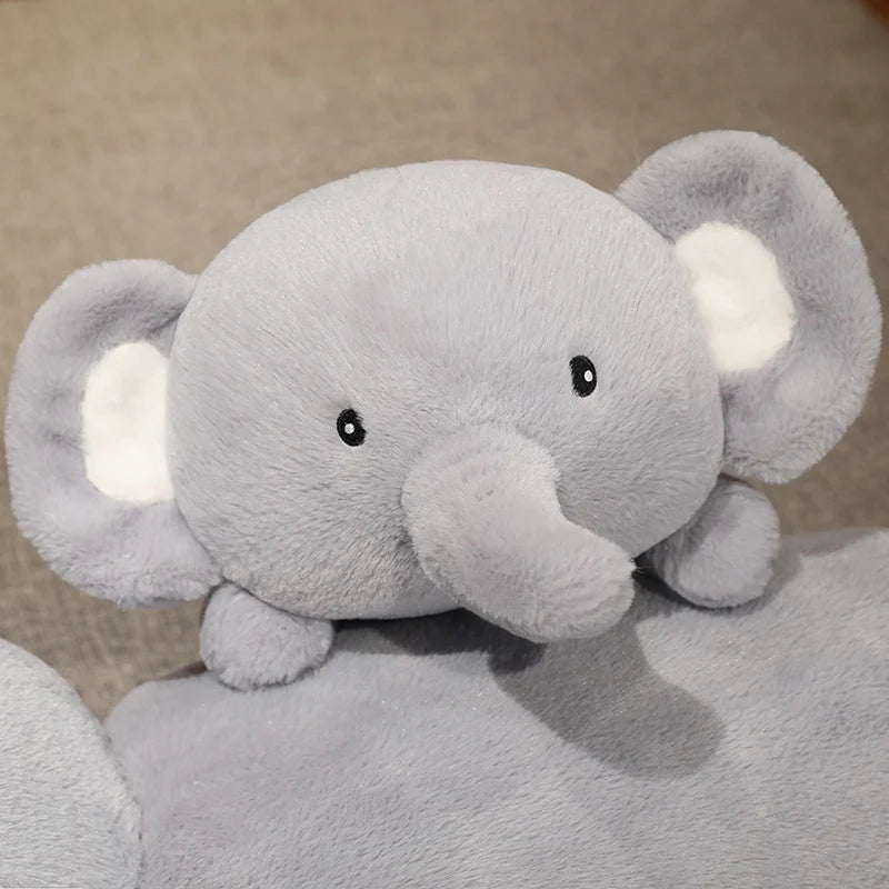 Ellie the Kawaii Soft Cartoon Elephant Plush Pillow