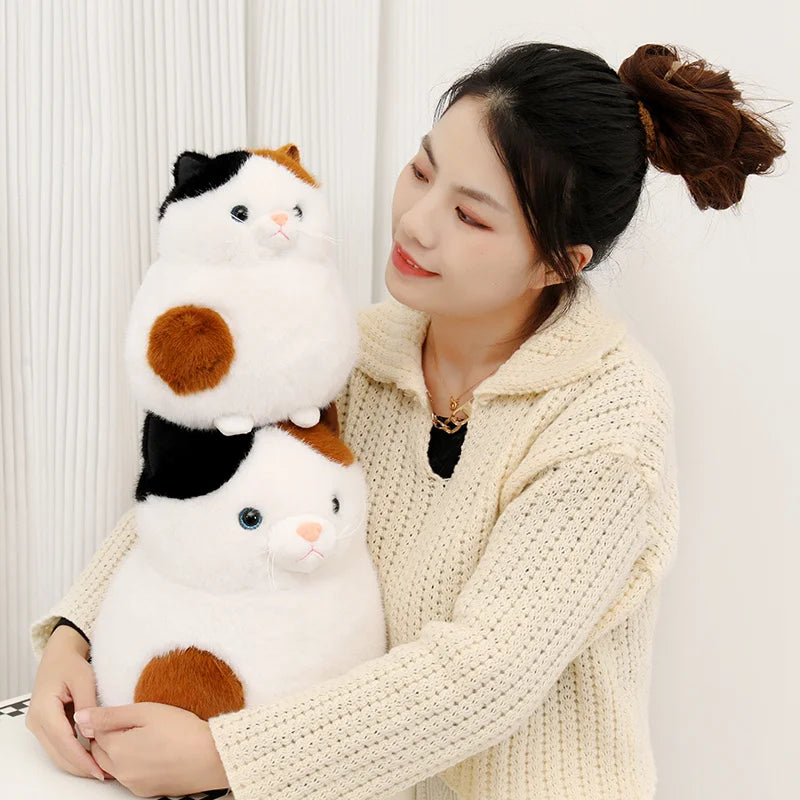 Chonky Round Kawaii Cat Room Decor Snuggle Plushie