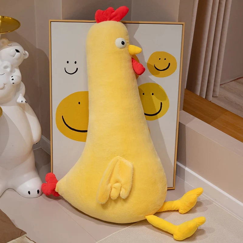 Clucky the Giant Long Chicken Bed Backrest Plush