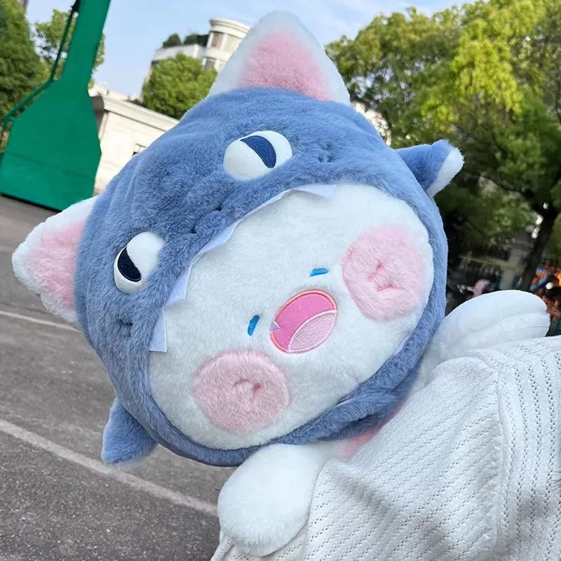 Sharky the Removable Hat Hooded Shark Cat Cosplay Plushie