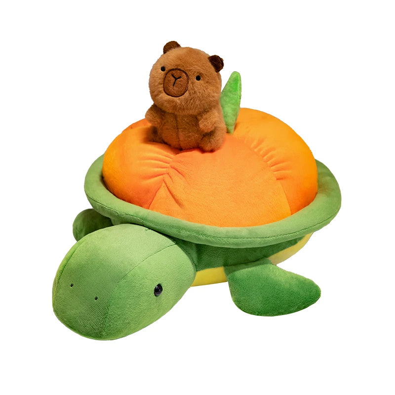 Shelly the Kawaii Capybara Turtle Backpack Snuggle Plushie