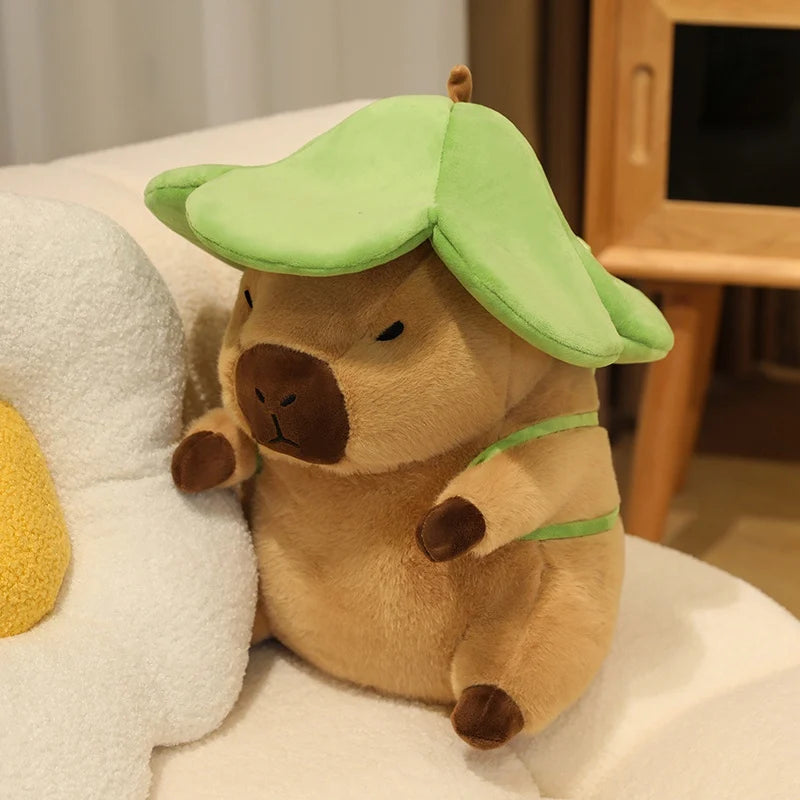 Chunky Dressed Capybara with Backpack Kawaii Plushie