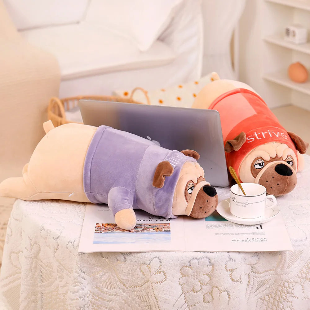 Wrinkles the Chubby Shar Pei Pug Dog Plush Pillow