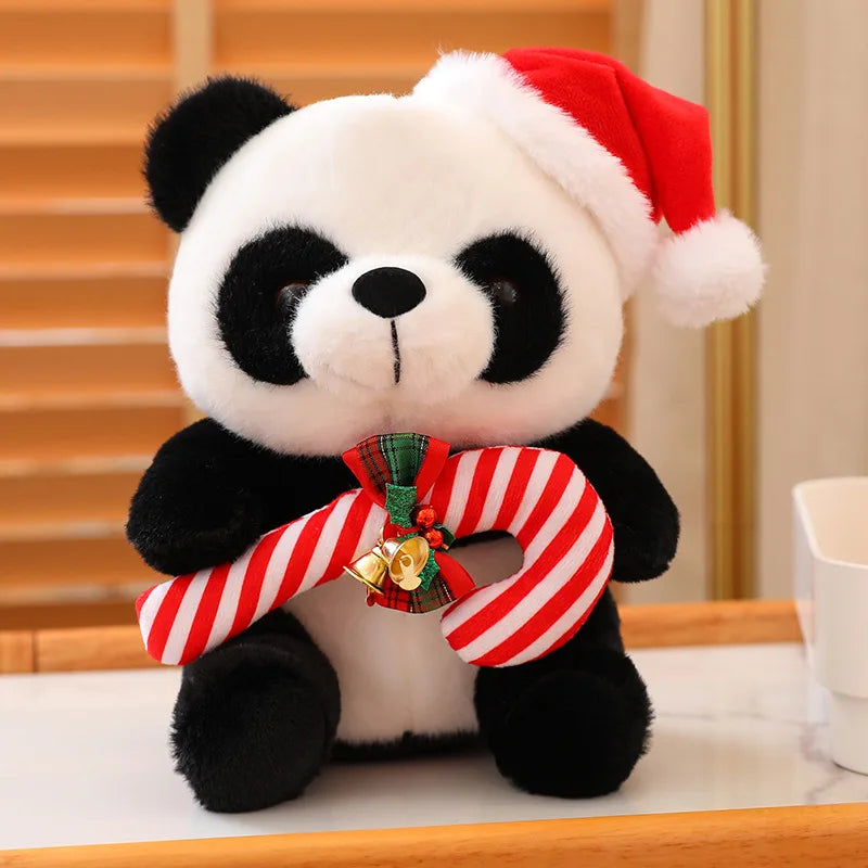 Panda the Christmas Dressed Holding Gifts Bear Plushie