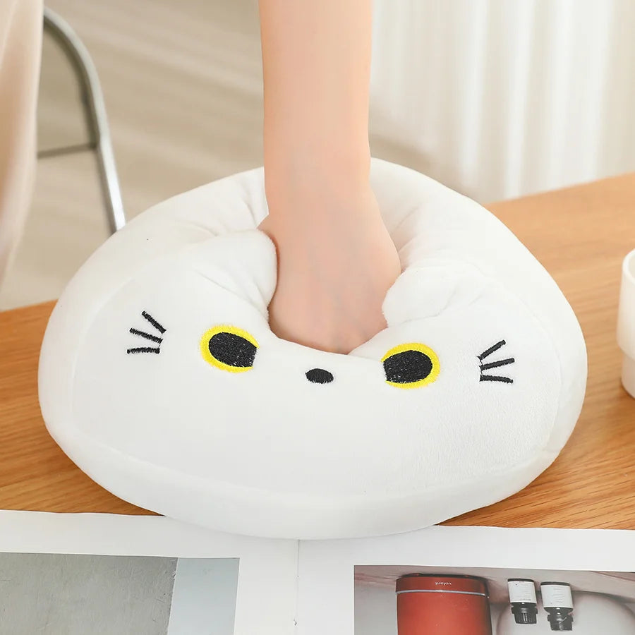 Shadow the Kawaii Black Cat Mom Baby Round Nap Plush Pillow