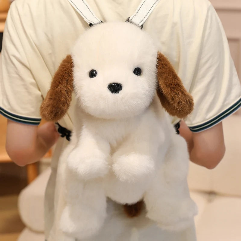 Kawaii Dog Cat Stuffed Animal Plush Crossbody Backpack
