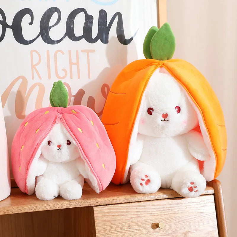 Bun Bun the Bunny Hiding in Strawberry Bag Plush